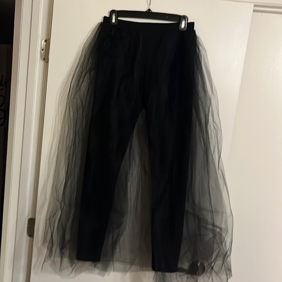 Black Leggings and Tulle Combo. Size medium - Picture 1 of 5